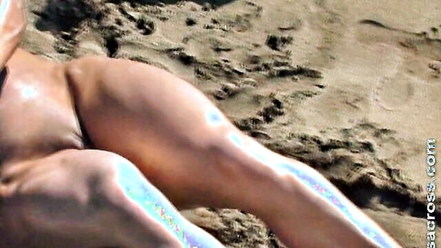 Lisa Cross - experience the view of a voyeur watching ifbb pro lisa cross undress at a nudist beach Lisa Cross XXX