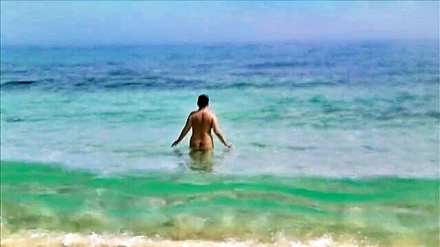 sunbathing and exhibitionism on nudist beach in fuerteventura : Nude Chrissy channel