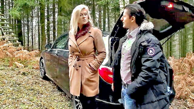german horny couple explore wild sex in the woods in episode 1 : German Porn