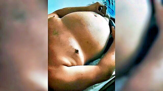 sexy mature chub daddy with a round belly and big nipples   a hot and steamy encounter : BysiekBear