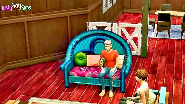 wickedwhims presents james and nick in a steamy encounter   daddy and son : Wicked