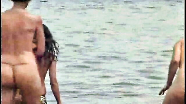 nudist, beach, outdoor - latina asses on beach