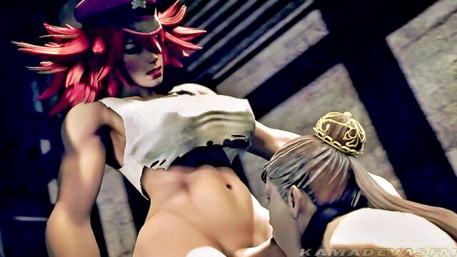 fighting, chun li, street fighter - futanari poison chun li
