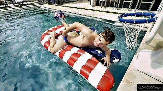 pool gay sex, 4thjuly sex, gay sex - trans sex pool party