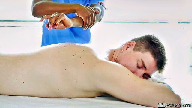 massage, blowjob, gay brunette - love trans sex video