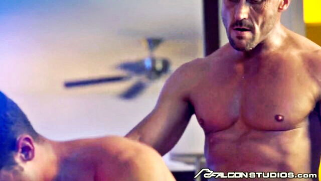 gay kissing, gay, falconstudios - love trans sex hotel