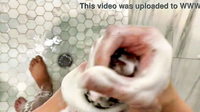 cum4dadddy - stepdaughter and stepdad shower