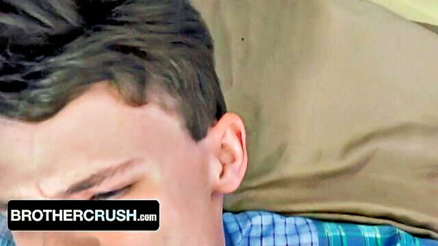 pov style gay video of horny stepbrother drilling his siblings ass : Brother crush