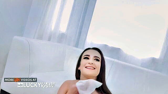 lyra lockhart - amateur girl with big boobs gets naughty in mr luckys video