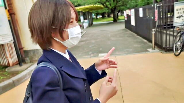 asian, uniform, blowjob - fc2 ppv creampie