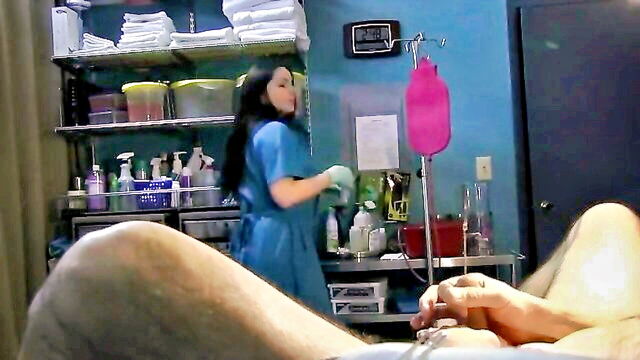 stretches, sounding, nurse - nurse stretches slaves urethra