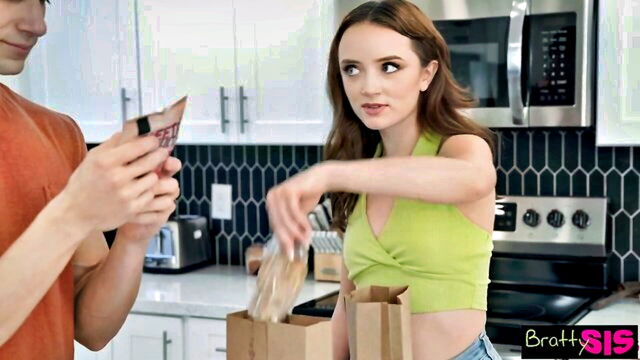 cumshot, big cock, blowjobs - slutty stepsis drains balls