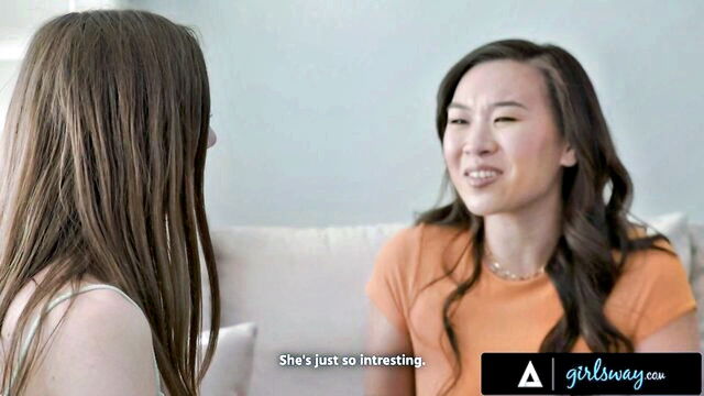 Maya S, Kimmy Kimm, Maya Woulfe, Gal Ritchie - mayawoulfe and kimmykimm in action GIRLSWAY OFFICIAL