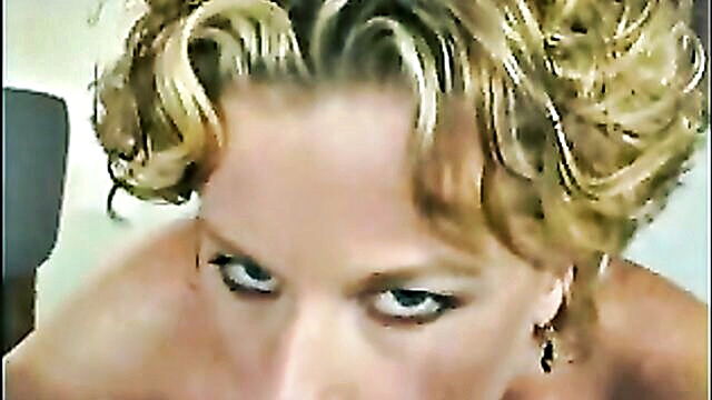 short hair, older, video - older woman gives a hot bj and has short sex