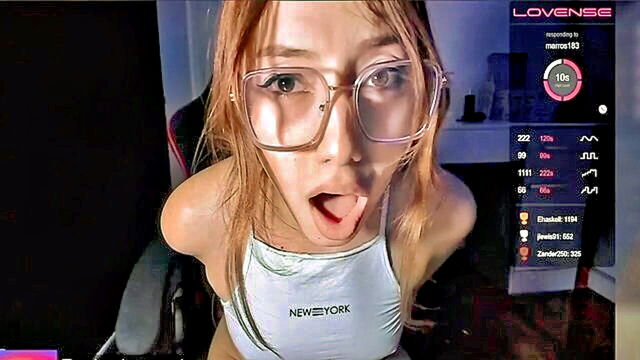 dildo, european, petite - horny petite redhead masturbate