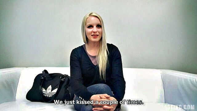 european, cock, chick - european teen gets her first creampie from amateur guy