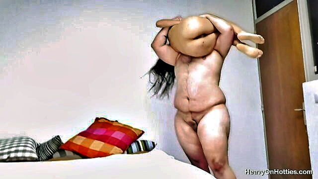 Regina - a chubby man vigorously penetrates a small latina