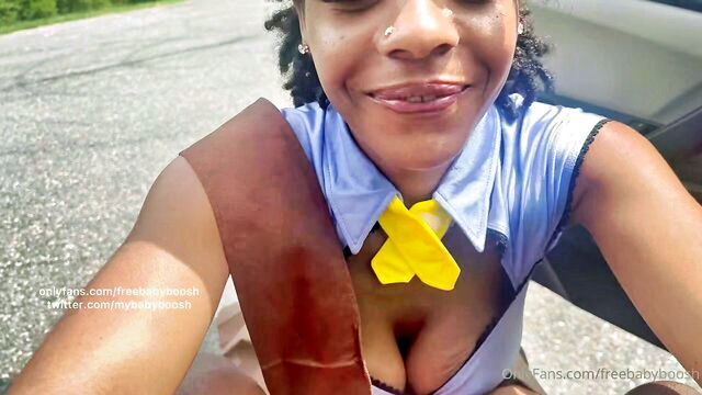blowjob, big dick, ebony - boosh big cock