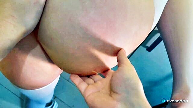 Eva Soda - blonde eva soda gives a blowjob in pov and gets her face fucked