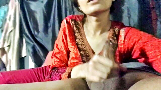 deep throat, best blowjob ever, amateur homemade - pov blowjob from indian housewife wearing salwar kameez