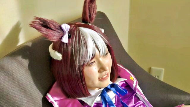 asian, hotel, blowjob - uma musume cosplay porn