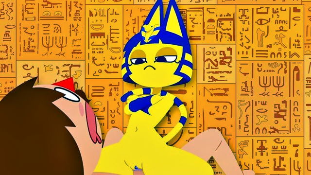 blowjob, cumshot, anal - ankha zone hentai