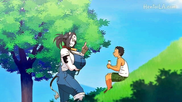 hq porn, blowjob, big tits - kemonokko tsuushin the animation