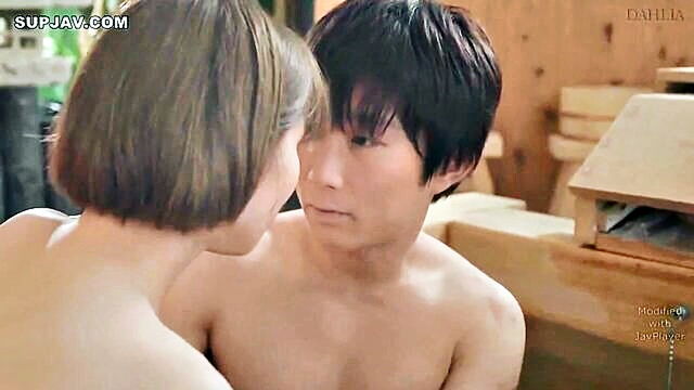 babe, japanese, asian - tasting cowgirl yoga balls in steamy video