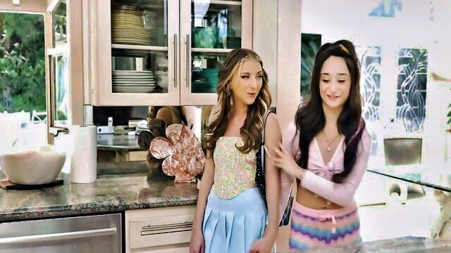 lesbian, teen, threesome - sapphic love lingerie