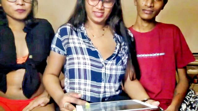 webcam, threesome, indian - silksimren webcam show