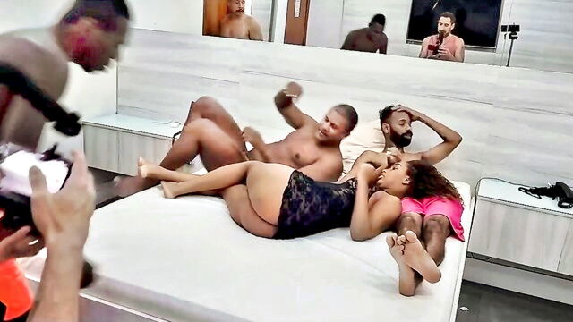 sexy, anal, latina - preggo slut gangbang