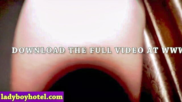 asian, asian shemale, asian ladyboy - busty asian shemale anal sex