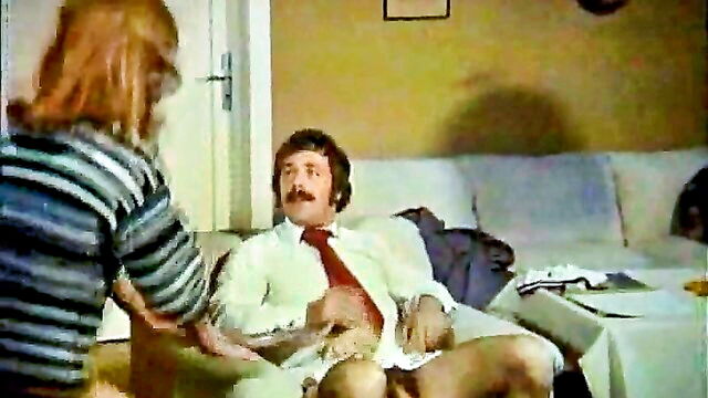 hairy, vintage, retro - hairy pussy retro threesome