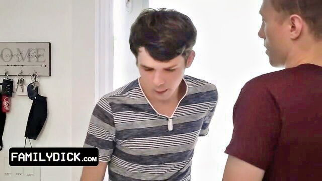 familydick, facial, gay family dick - gay twink threesome
