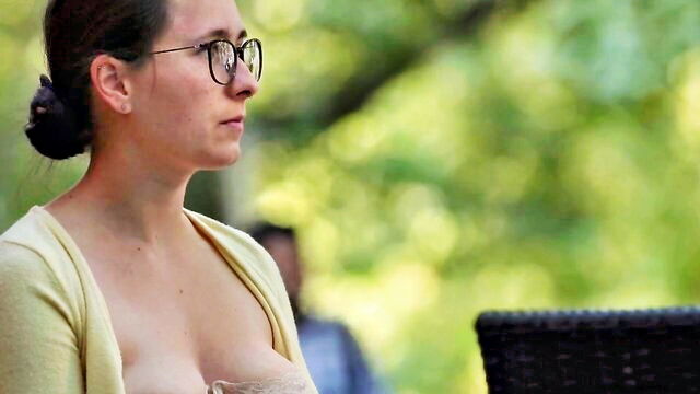 medium tits, medium, in public - amoral milf in public