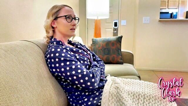 milf, blonde, sexy - bigtits blowjob glasses