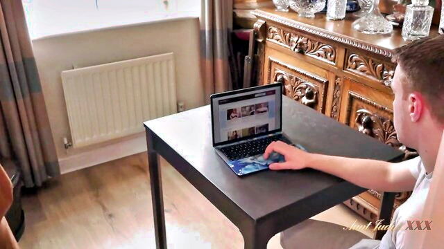 cumshot, stockings, fucking - aunt judys xxx video