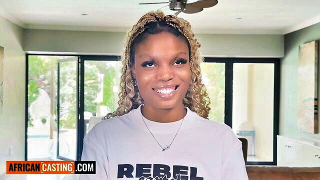 blowjob, teen, big dick - big tits ebony blonde
