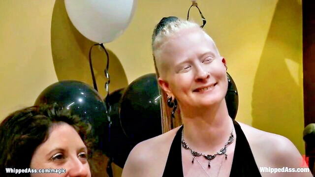 justine joli - dyke party bdsm slave with sexy girl