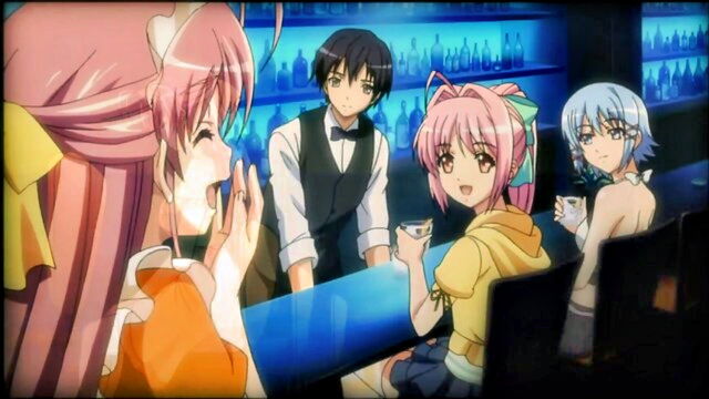 virgin, beach, harem - tropical anime teen banged