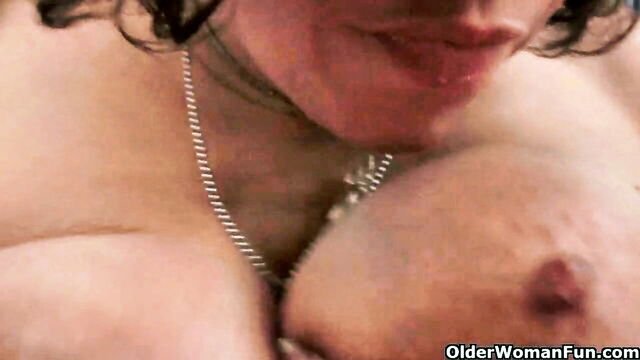 bbw, mature, granny - cute mature in sex video