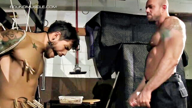 officer stevens torments man : Bound Muscle Jocks