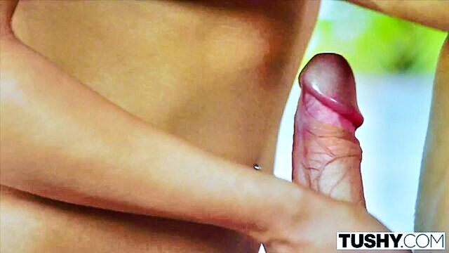 Cherry Kiss - a stunning blonde babe receives intense anal pounding from a well endowed partner   cherry kiss Tushy
