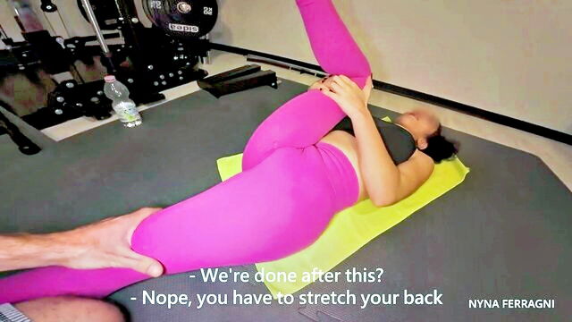 pov blowjob, hot sex, fitness - nyna ferragni hard workout