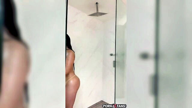 striptease, young (18+), brunette - aishah sofey shower leak