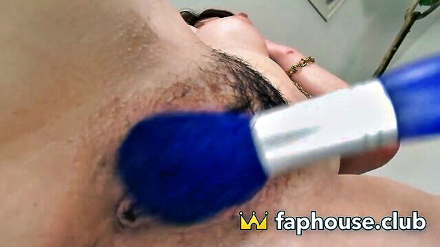 hairy puss, rough masturbation, hairy pussy - hairy pussy gonzo masturbation