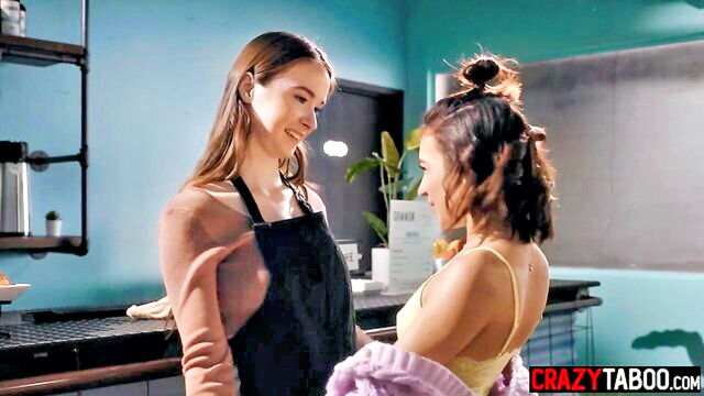 hazel moore - slutty teen lesbian licking