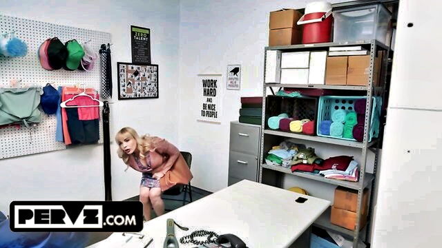 officer lets busty blonde milf go