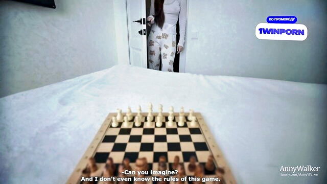 anny walker - stepsister teaches chess fucking