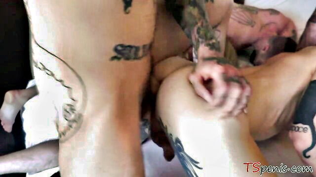 transvestite group ass fuck